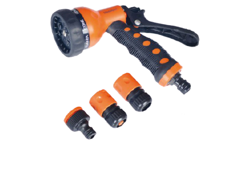 Pistoletë Ujitje Automatike me 7 Pozicione dhe set 1/2